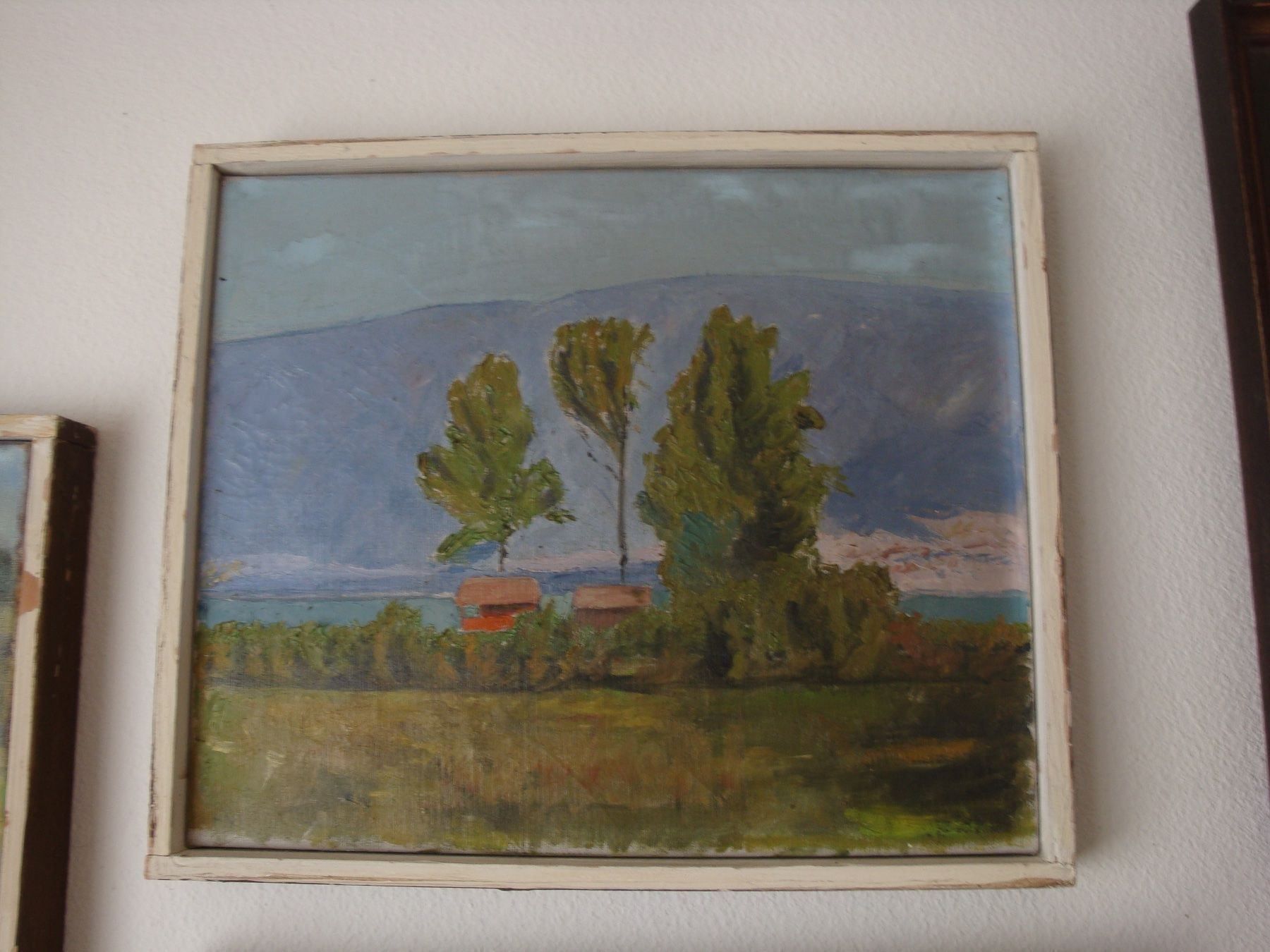 Gemälde: Originalgemälde, Cudrefin, Öl/Leinwand, 1932 – Gebraucht aus häusernmoos von buc_8ftk