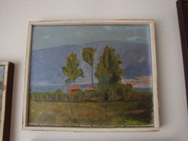 Originalgemälde, Cudrefin, Öl/Leinwand, 1932