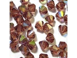 Perlen Swarovski, 4mm, Sm Topaz AB