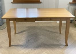 Massivholz Tisch mit 2 Schubladen 80x160cm