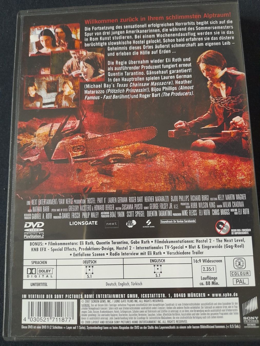 Tutti i DVDs: DVD Hostel 2 – Usato da Eiken venduto da Lashar 1