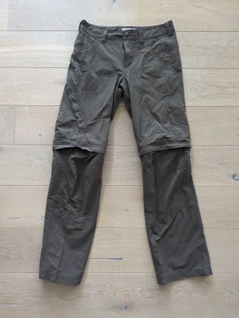 Braune Zip-off Wanderhose von Salomon,  Gr. S/36