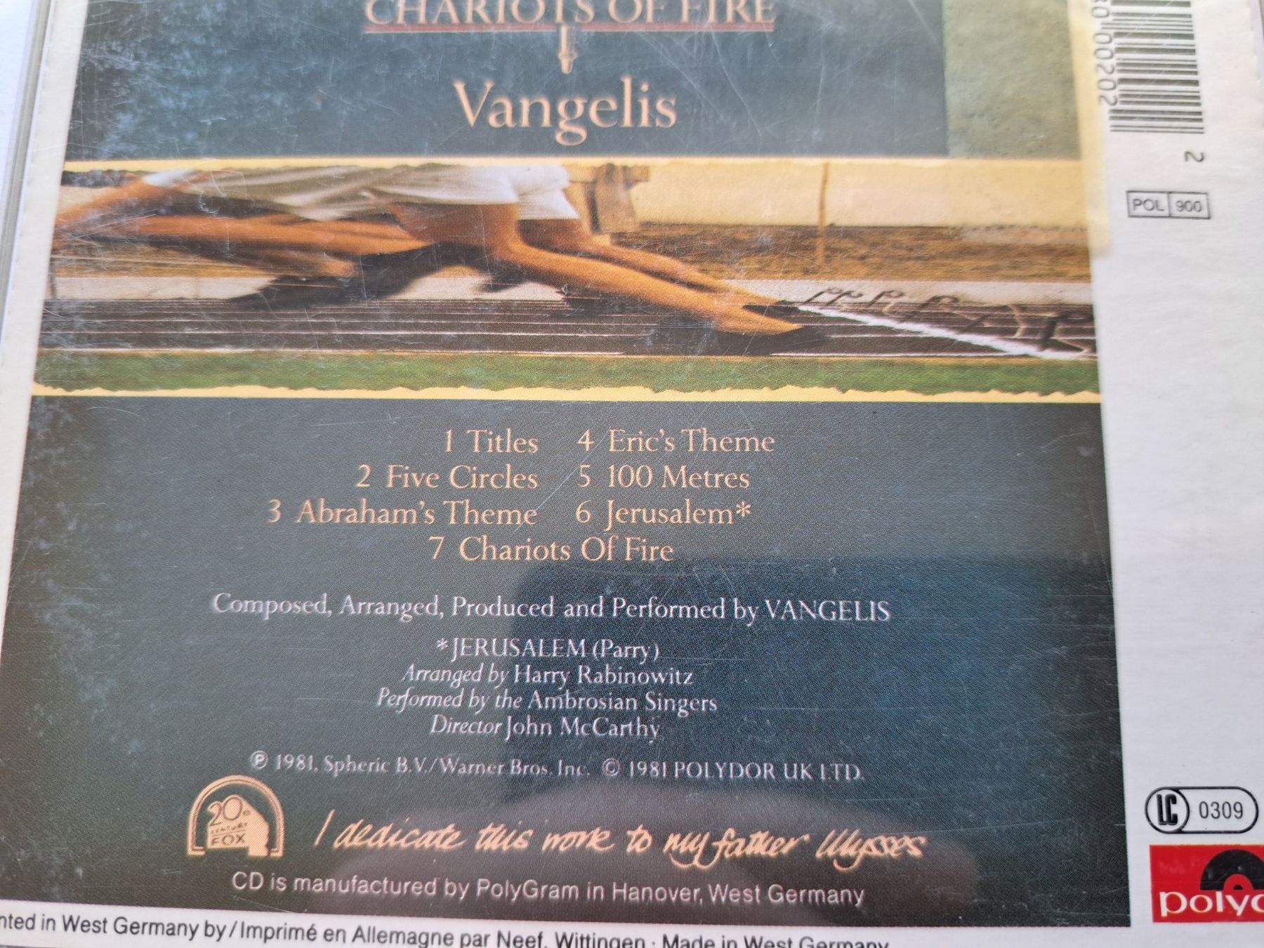 CDs: Cd Vangelis - Chariots of Fire – Gebraucht aus Pully von bro_n52j 2