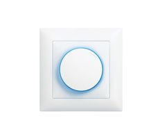Feller Edizio Due UP LED Drehdimmer 4-200W - Blau beleuchtet