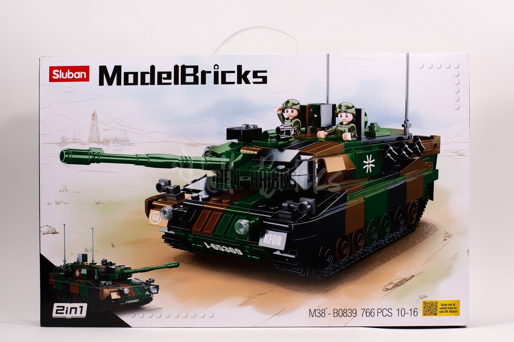 Kit di modellismo & Modellini statici: Sluban Modellpanzer M-38 ModelBricks /OVP – Nuovo e nell'imballaggio originale da Volketswil venduto da rubin74