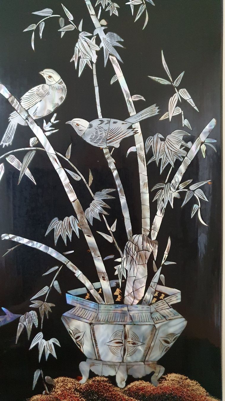 Foto & Immagini: Perlmutbild aus China 19 x 49 cm – Usato da Glattfelden venduto da sessa123 1
