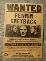 Affiche Wanted Harry Potter Fenrir Greyback papier
