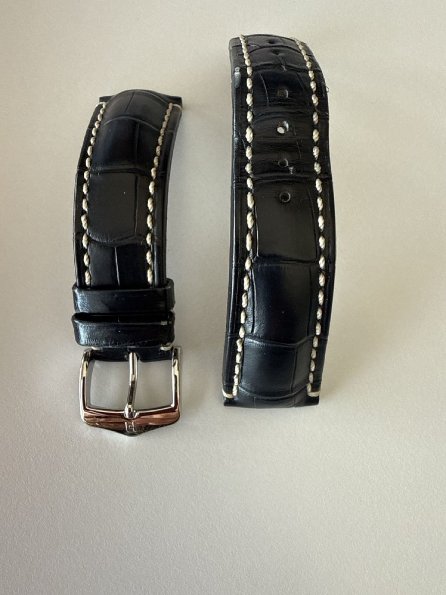 Bracciali & Braccialetti: Blue Alligator Leather Watch Strap 21mm - Stylish! – Usato da Zürich venduto da nad_s27g 2