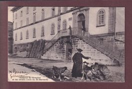 Hospice du SIMPLON - Maître et chiens - 1916 - Feldpost