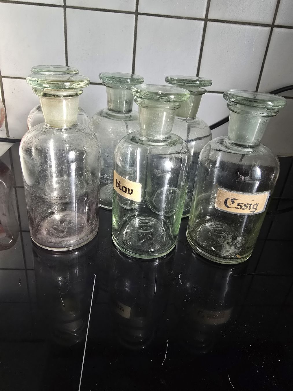 Accessori da laboratorio: 6 Apotheker Flaschen – Usato da Biel/Bienne venduto da alexriveros2 4
