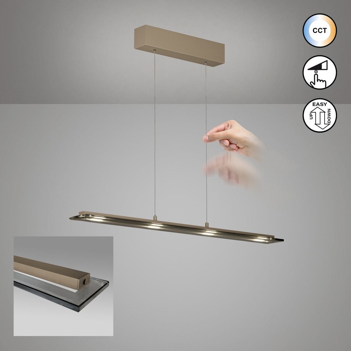 Lampadari & plafoniere: LED Pendelleuchte, Dimmer, 88 cm x 9 cm – Nuovo (secondo la descrizione) da Kreuzlingen venduto da Smart-Light
