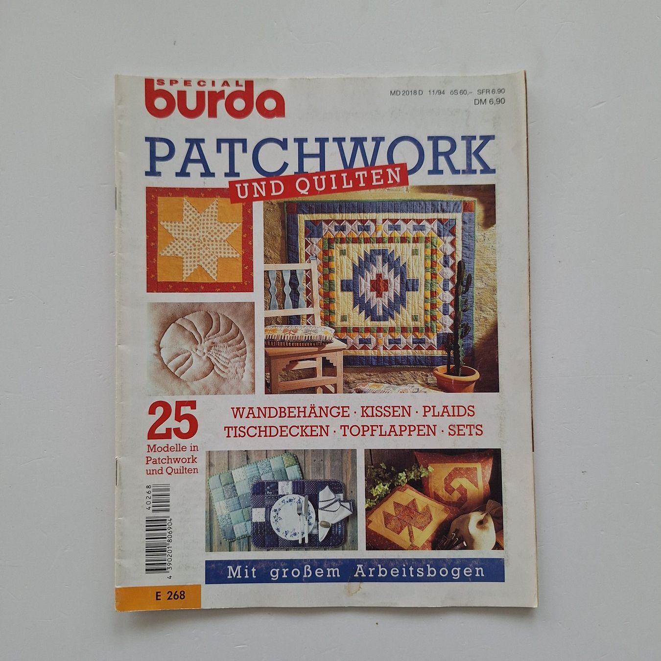 Zeitschriften & Magazine: Burda - Patchwork und Quilten - November 1994 – Gebraucht aus Basel von Kunterbunt12