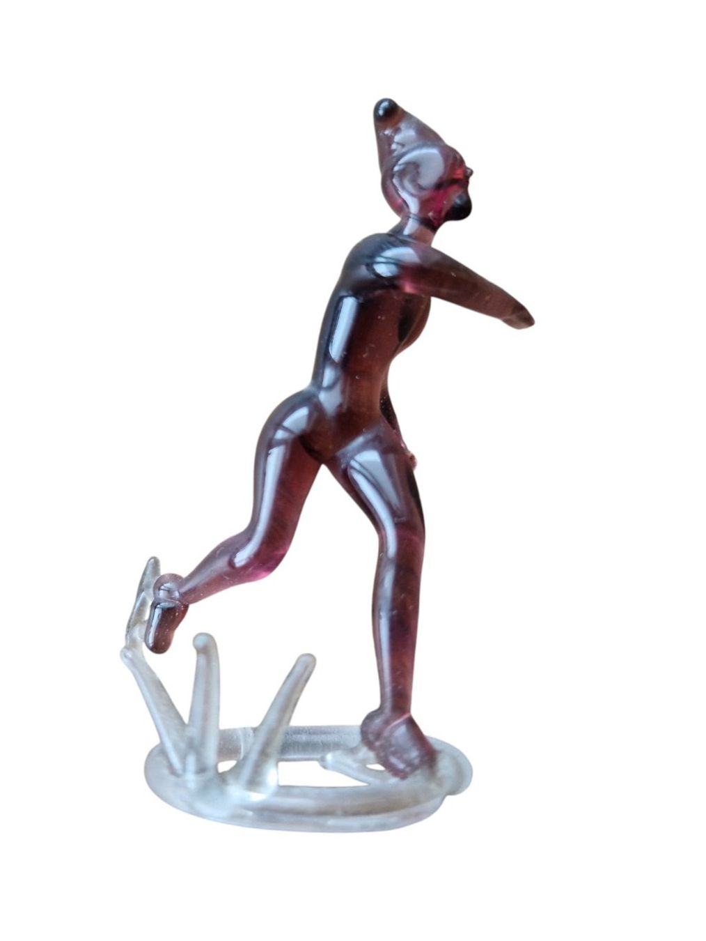 Statuette: Figur Glas Schlittschuhläufer – Usato da Mörschwil venduto da wunderkiste44 6