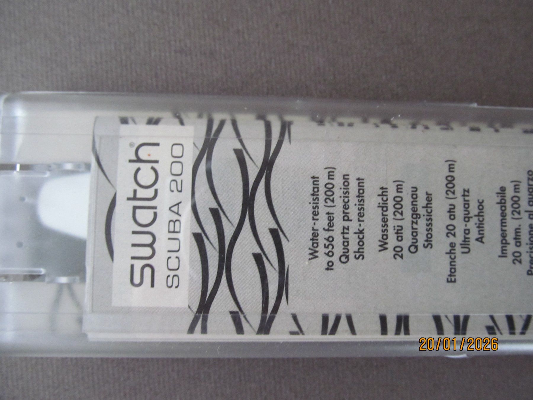 Swatch Montres: SWATCH    SCUBA 200   Originalverpackung – Neuf (Voir description) à Hergiswil NW par Panda1990 4