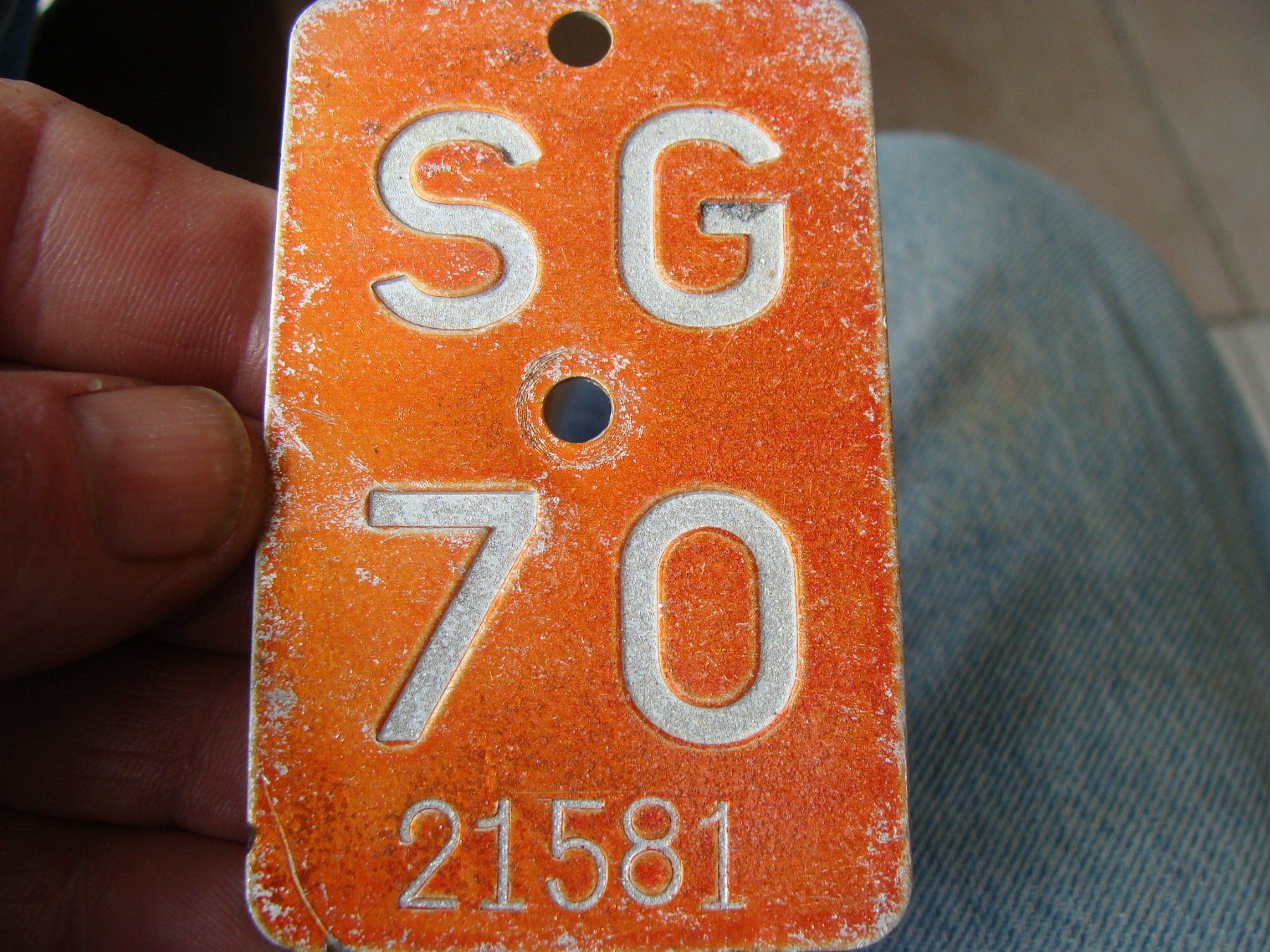 Insegne: Plaque de vélo, canton de St Gallen – Usato da Cuarny venduto da hen_g7hn