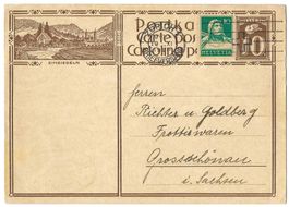 1929 Bildpostkarte Nr. 119-005 Bild EINSIEDELN, gest. Zürich