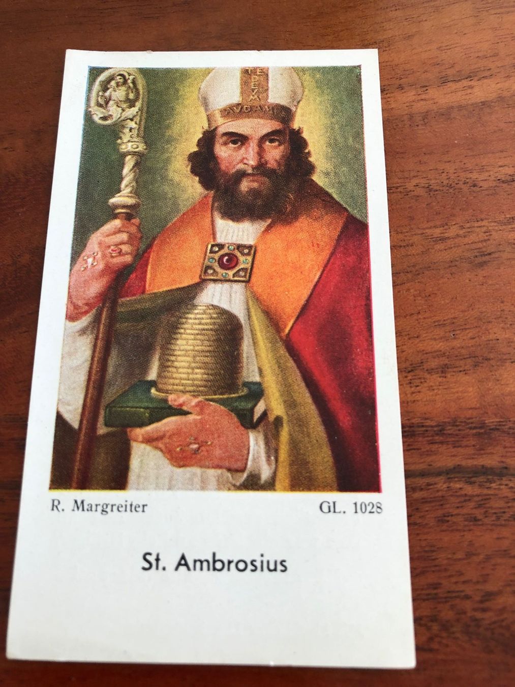 Foto & Immagini: Hl. Ambrosius Heiligenbild Andachtsbild GL. 1028 – Usato da Schübelbach venduto da Dolly990_2