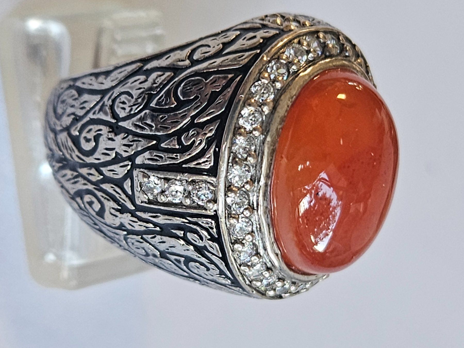 Ringe: Ring mit Carneol Cabochon – Neu (gemäss Beschreibung) aus Zürich von ben_mn5h 8