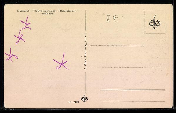 Ansichtskarten: Ingenbohl, Töchterpensionat Theresianum – Gebraucht aus Berlin von bartko-reher 1