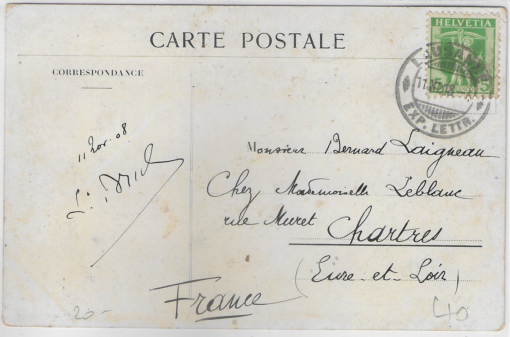 Cartoline postali: Lausanne - College Champittet – Usato da Ettingen venduto da Kartenplanet 1