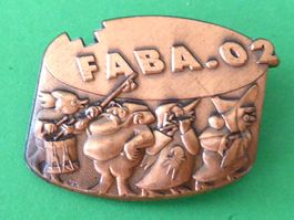 Basler Fasnachtsplakette Kupfer  2002