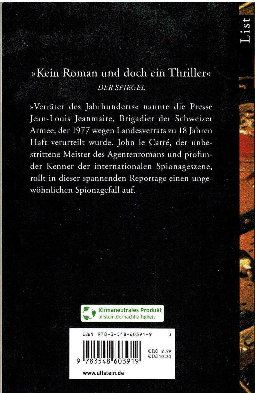 Libri: John le Carré "Ein guter Soldat" – Nuovo (secondo la descrizione) da Bachenbülach venduto da Jzbabue 1