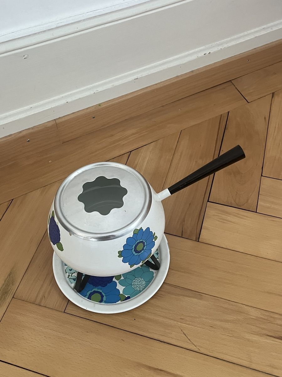 Padelle: Vintage fondue set – Usato da Zürich venduto da giuliaamelie 1