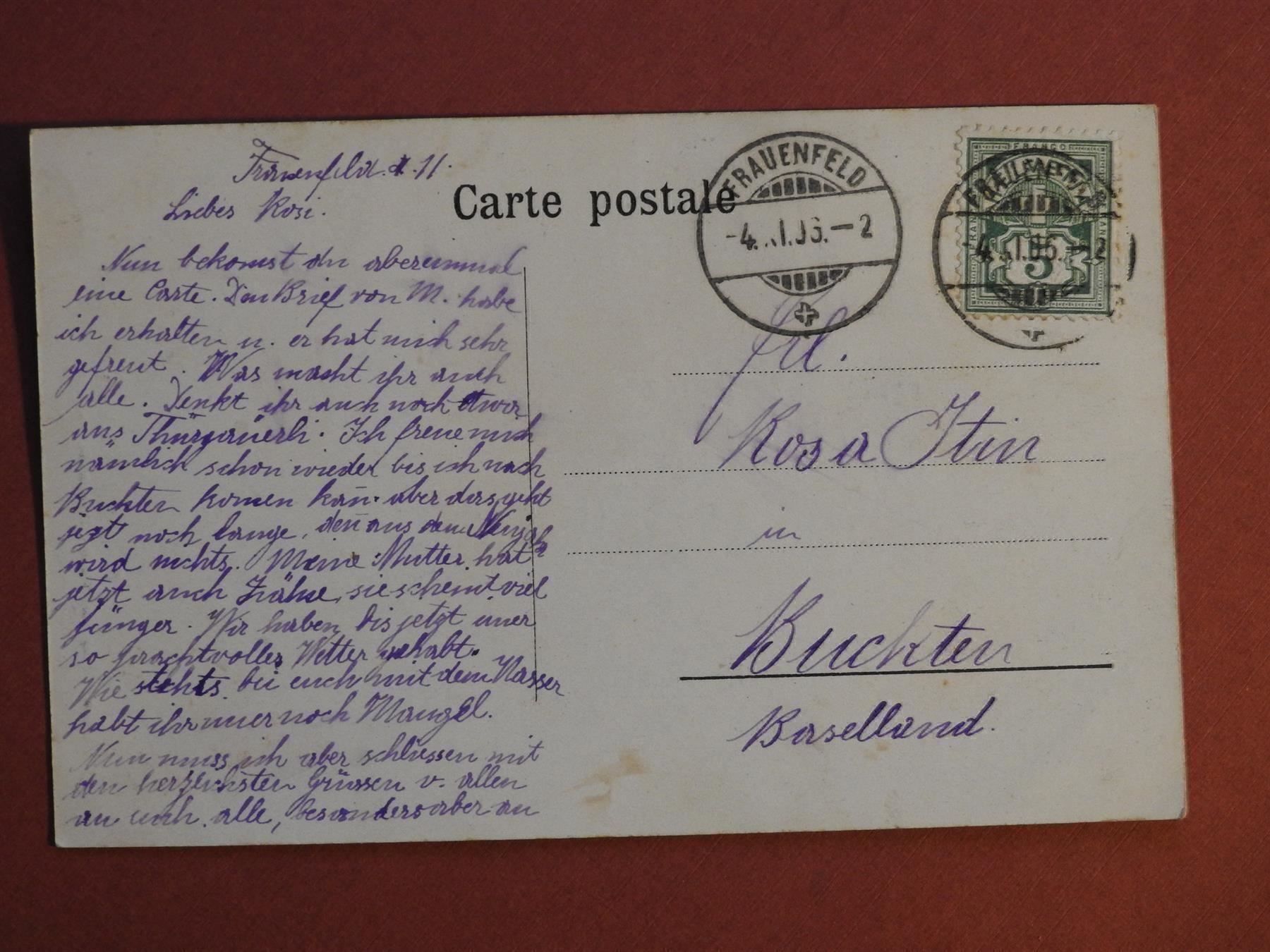 Cartoline postali: Frauenfeld - Schloss – Usato da Rain venduto da 999-800-K 1