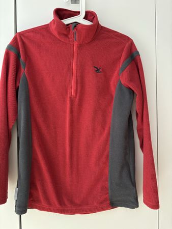 Salewa Fleece Shirt rot Anthrazit 164 wie Neu