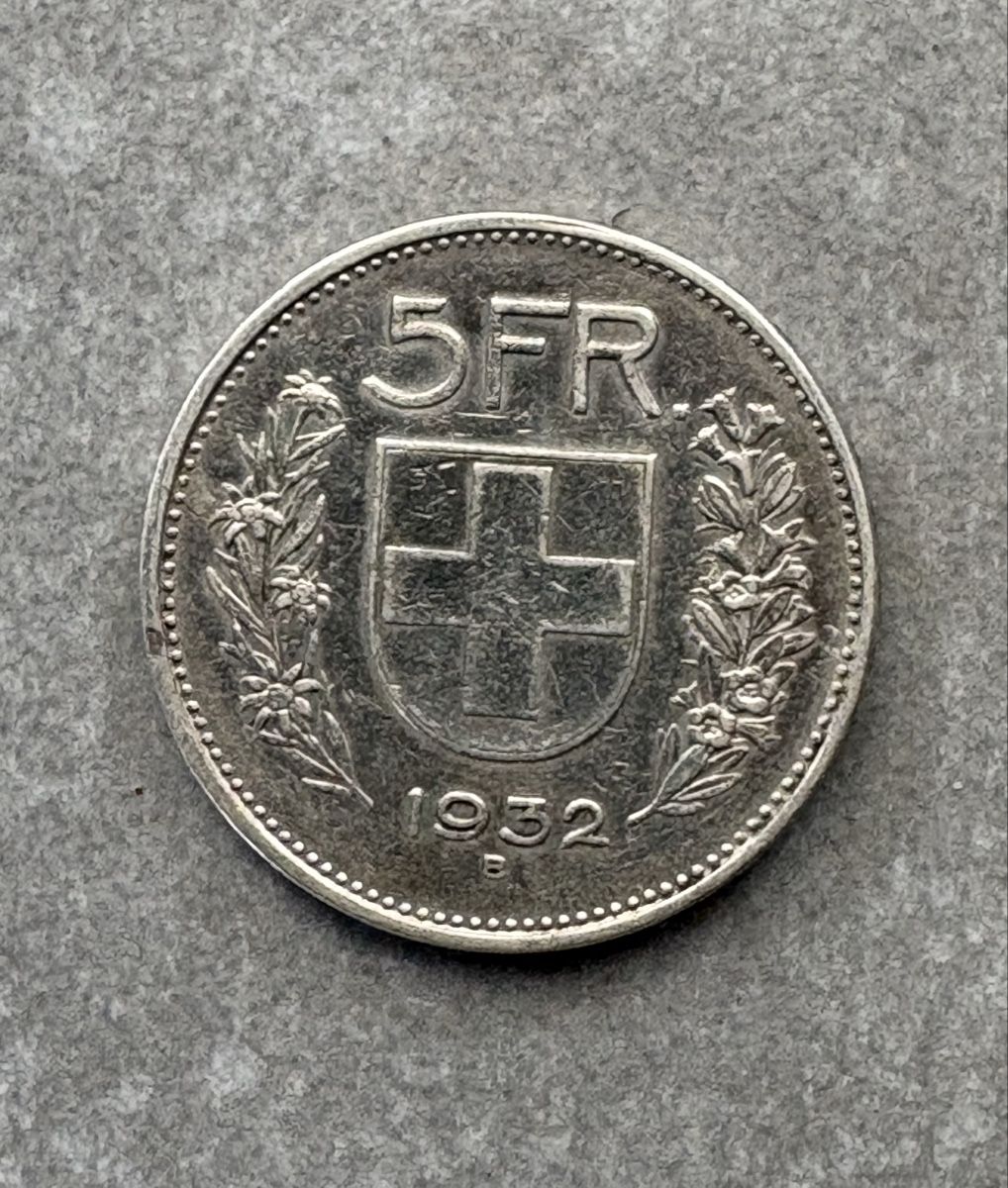 Tutti le monete: 5 Fr. - Silber 1932 – Usato da Leuzigen venduto da Bonjo