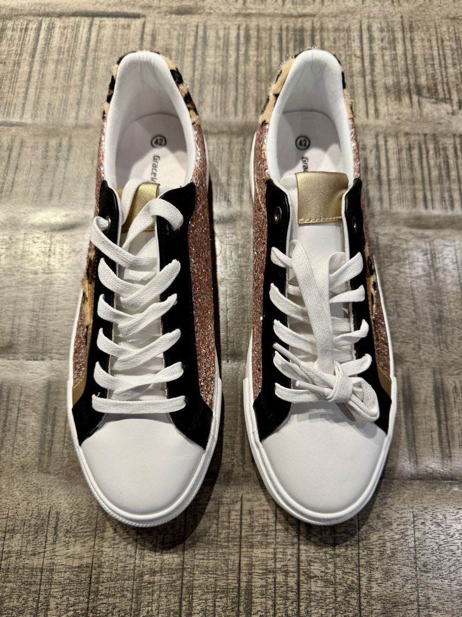 Graceland Damenschuhe: Fancy Glitzer-Leo Sneakers – Neu (gemäss Beschreibung) aus Volketswil von Knuschper 1