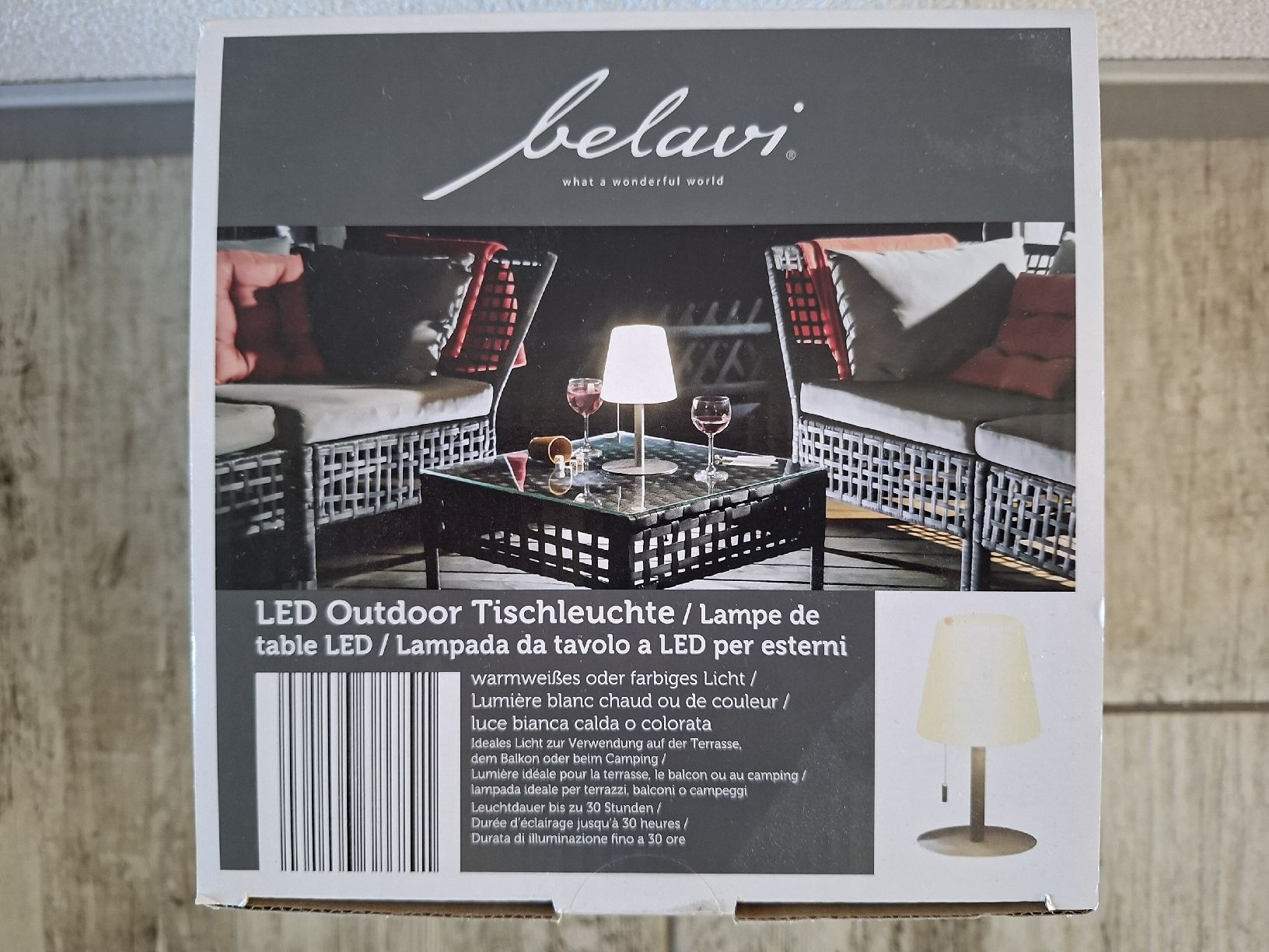 Lampade: LED Outdoor Tischlampe – Nuovo e nell'imballaggio originale da Schwarzenegg venduto da musi09 1