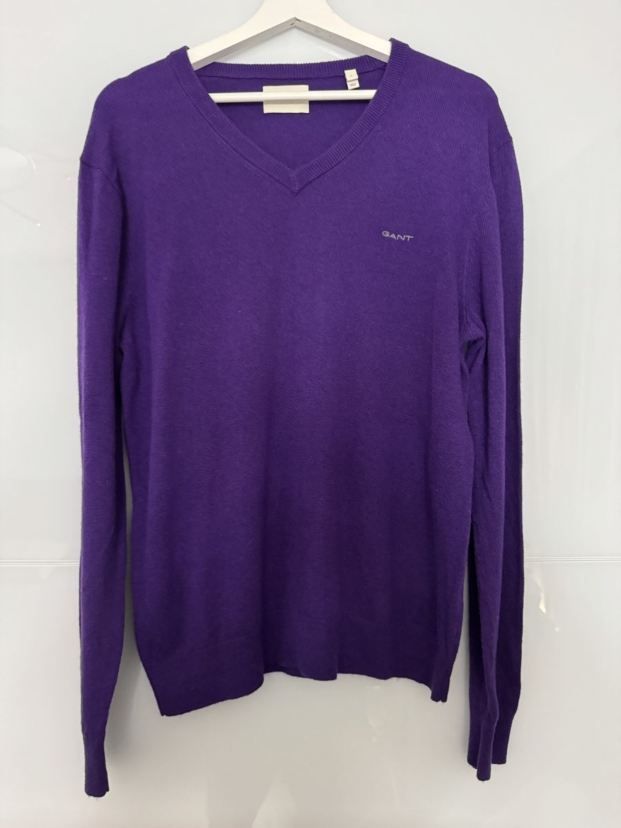 Gant Pullover & Sweatshirts: GANT Baumwollpullover in Lila in der Grösse L – Gebraucht aus Grenchen von servet.t