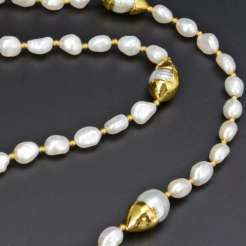 Ketten: 106 cm Weiss Lua Perlenkette Echt Collier Perle Halskette – Neu (gemäss Beschreibung) aus Prilly von ilyria73 6