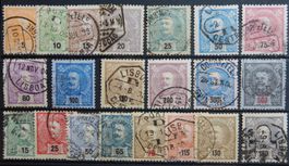 Portugal ex. Kat. 125-153 gest. 1895/1905 Kat. 96 Euro