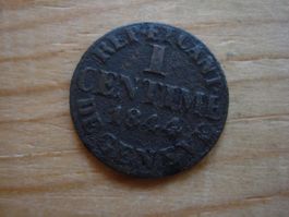 (P2) Genève 1 centime 1844