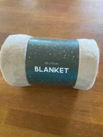 Decke 130x170cm beige, neu