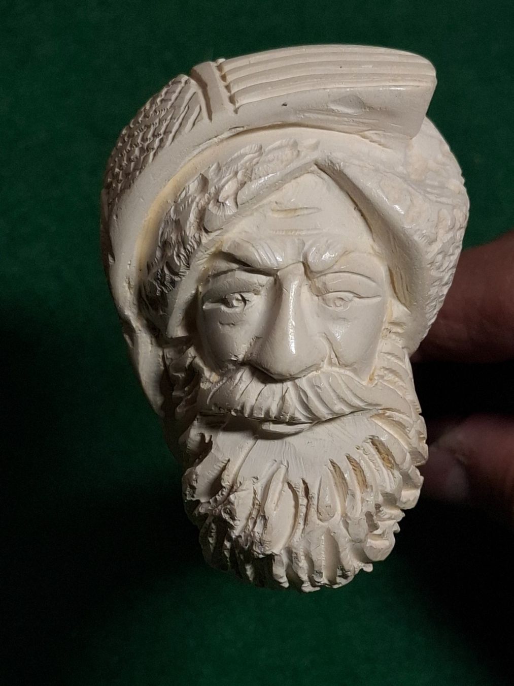 Pipe & Accessori: Meerschaumpfeife ungebraucht geschnitzter Sultan – Usato da Schlieren venduto da Svenja7