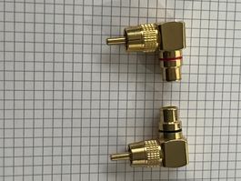 2 Adaptateur RCA 90°