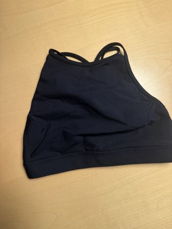 Black Sports Bra with Strappy Back Design Size Medium