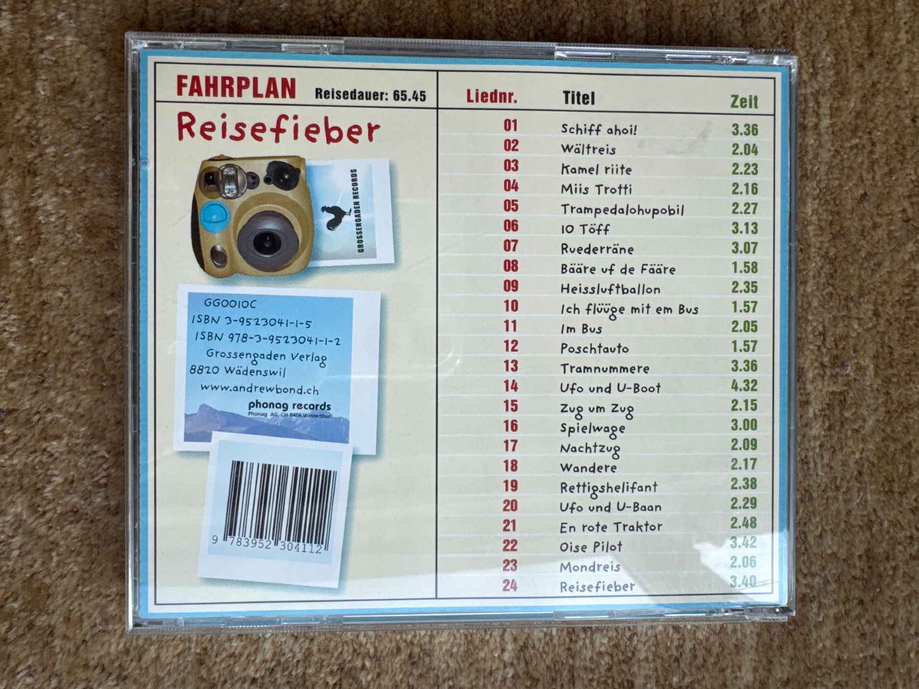 CD: CD - Reisefieber - Andrew Bond – Nuovo (secondo la descrizione) da Aarau venduto da Kilauea 1