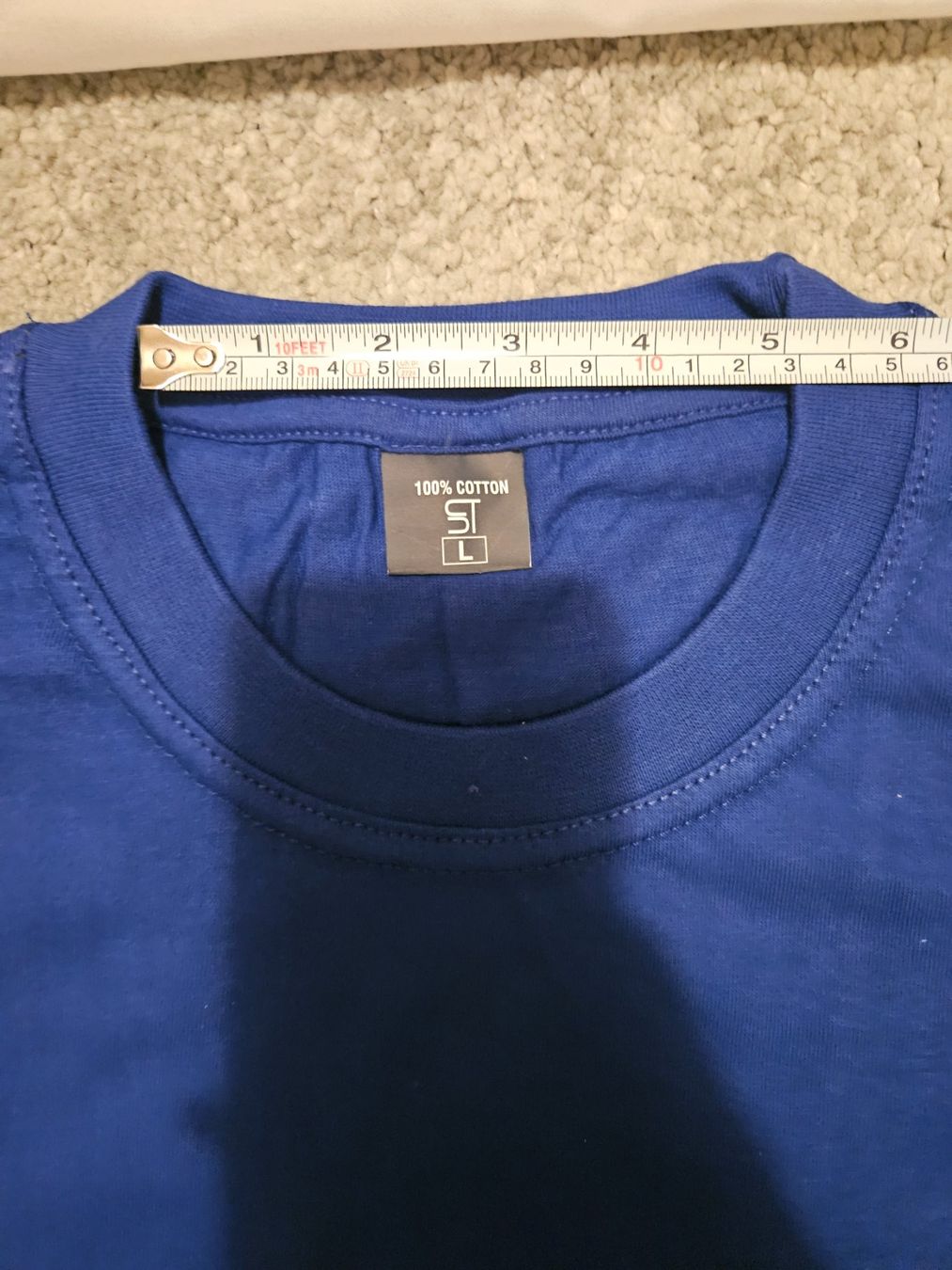 T-shirt: T-Shirts - Blau, Grösse L, 100% Baumwolle – Nuovo (secondo la descrizione) da Schwerzenbach venduto da Julbox 6