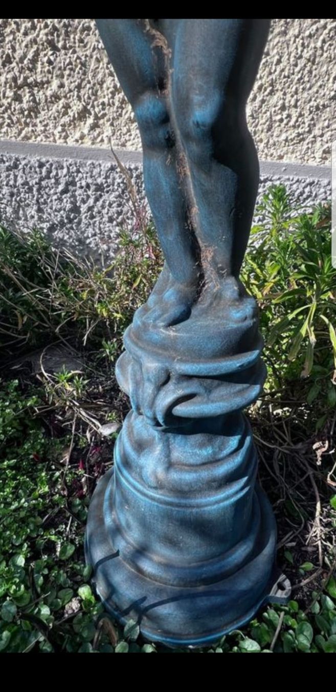 Lampen: Engellampe - Gartenlampe mit Engel - Putti - Putte - Garçon – Gebraucht aus Staufen von jasminm01 4