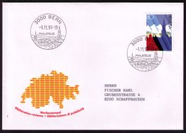 3000 BERN PHILATELIE_1.11.93_WERBESTEMPEL K840b _ ERSTTAG !