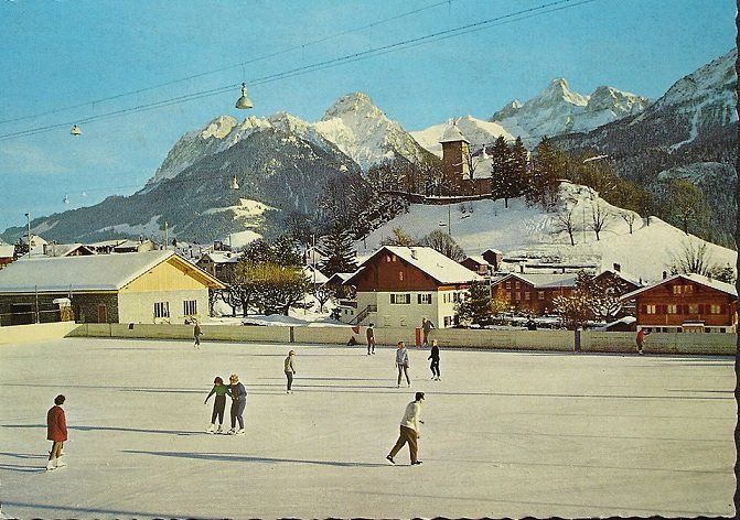 Cartoline postali: CHÂTEAU-D'OEX Eisbahn - La Patinoire – Nuovo (secondo la descrizione) da Jona venduto da philajona