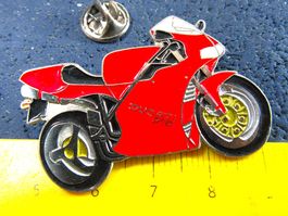 DUCATI 916 MOTORRAD PIN GEPRÄGT ROT
