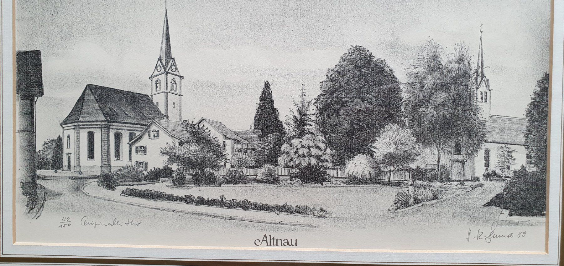 Grafica & Litografie: Bild - Altnau,  Lithographie – Usato da Kreuzlingen venduto da Rschweiz1 1