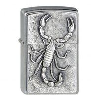 ZIPPO Street chrom Emblem Scorpion