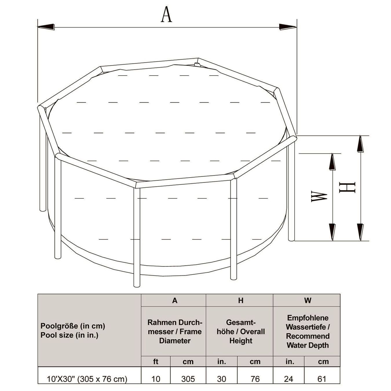 Piscines: Intex Frame Pool Set Beachside 305X76cm – Neuf avec emballage d'origine à Bottighofen par zaap 3