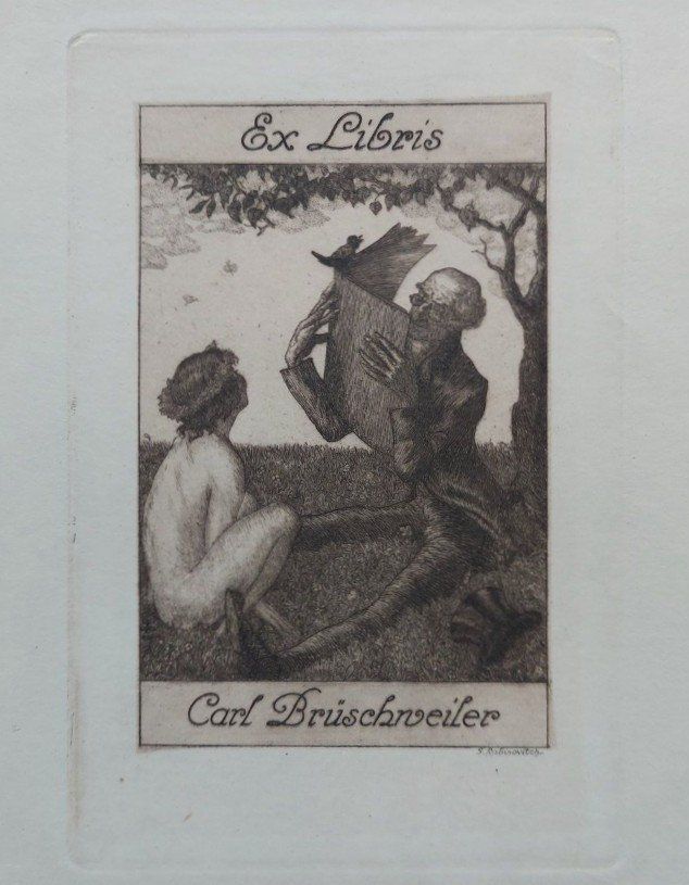 Dipinti: Exlibris Gregor Rabinovitch - Original Radierung – Usato da Obfelden venduto da Exlibris-Art